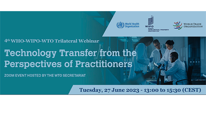 Technology transfer partners share insights at WHO-WIPO-WTO webinar #IntellectualProperty dlvr.it/SrQR50