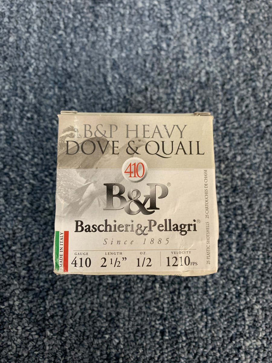 SouthrnPoliceDS's tweet image. Now available in stock, .410 shotshells and slugs! Great for varmints or just some good old fashioned shotgun targets, you'll get good use out of these shells!!
#shotshells #shotguns #gunstore