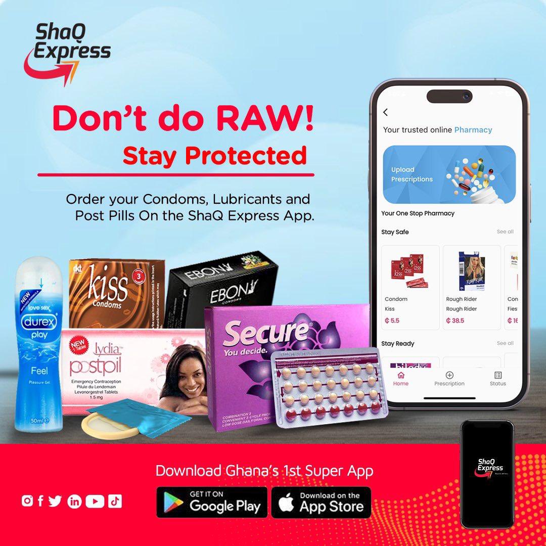 Getting your emergency contraceptives  shouldn’t be stressful #ShaQExpressPharmacy is here🥳🥳