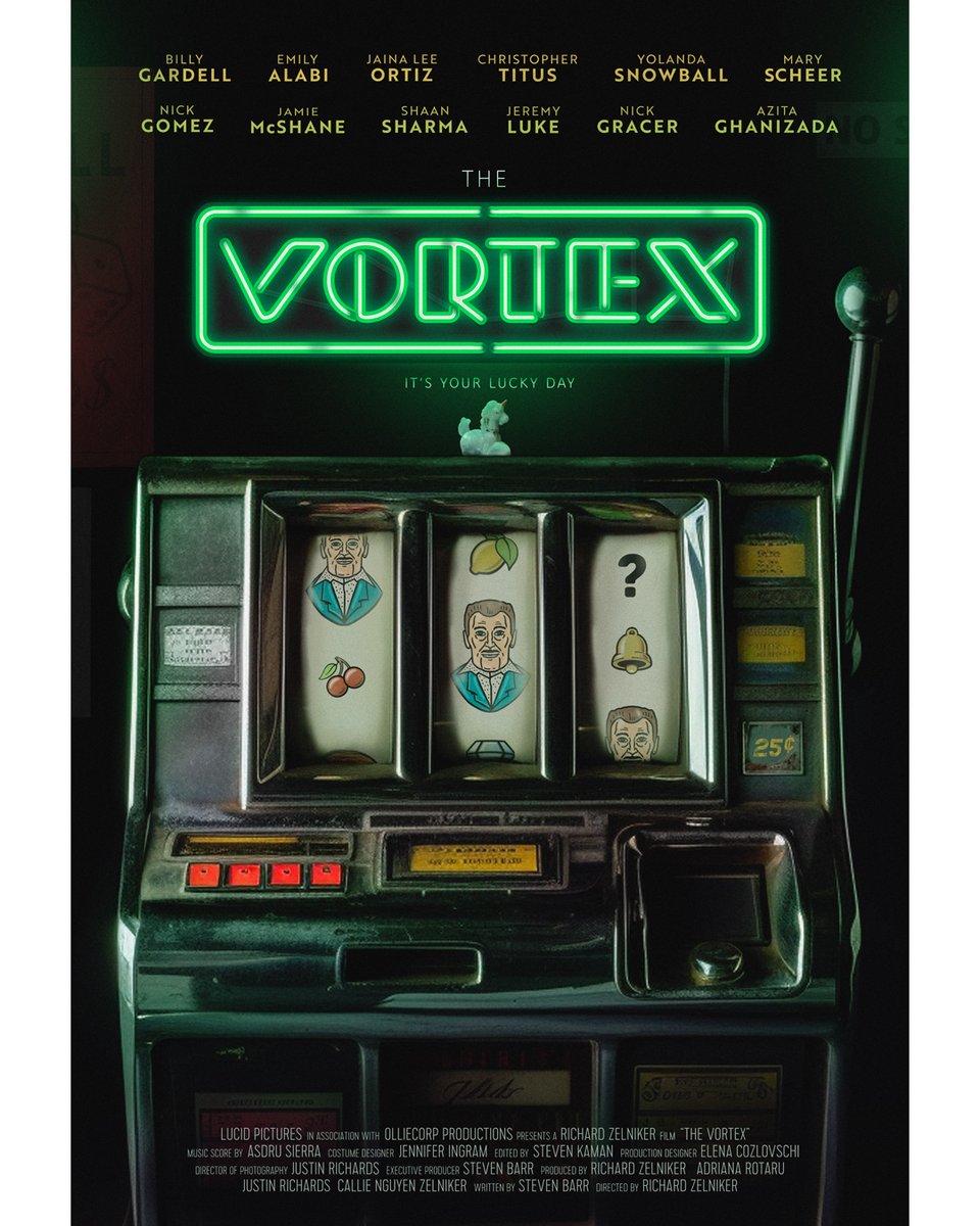 RichardZelniker's tweet image. First Poster drops for The Vortex - Stay tuned -  more to come. @BillyGardell @itsemilyalabi @JainaLeeOrtiz @TitusNation @scheermary @yolandasnowball @AzitaGhanizada @JeremyLukeTurbo @Nicksgomez #jamiemcshane @nickgracer @shaansharma @AdrianaRotaru04 @justinrichards1991