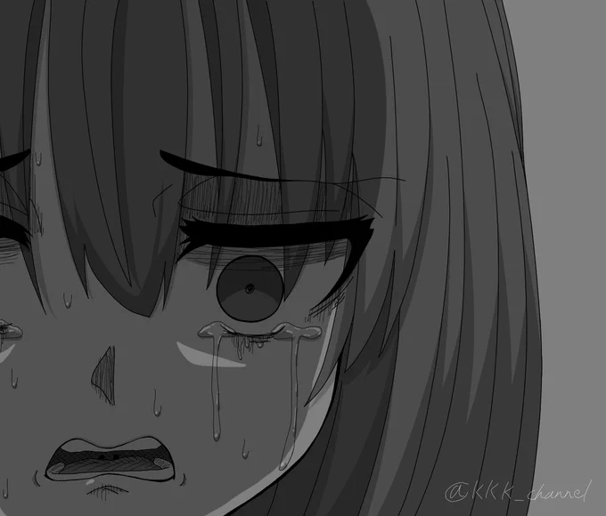 #け絵 限界顔