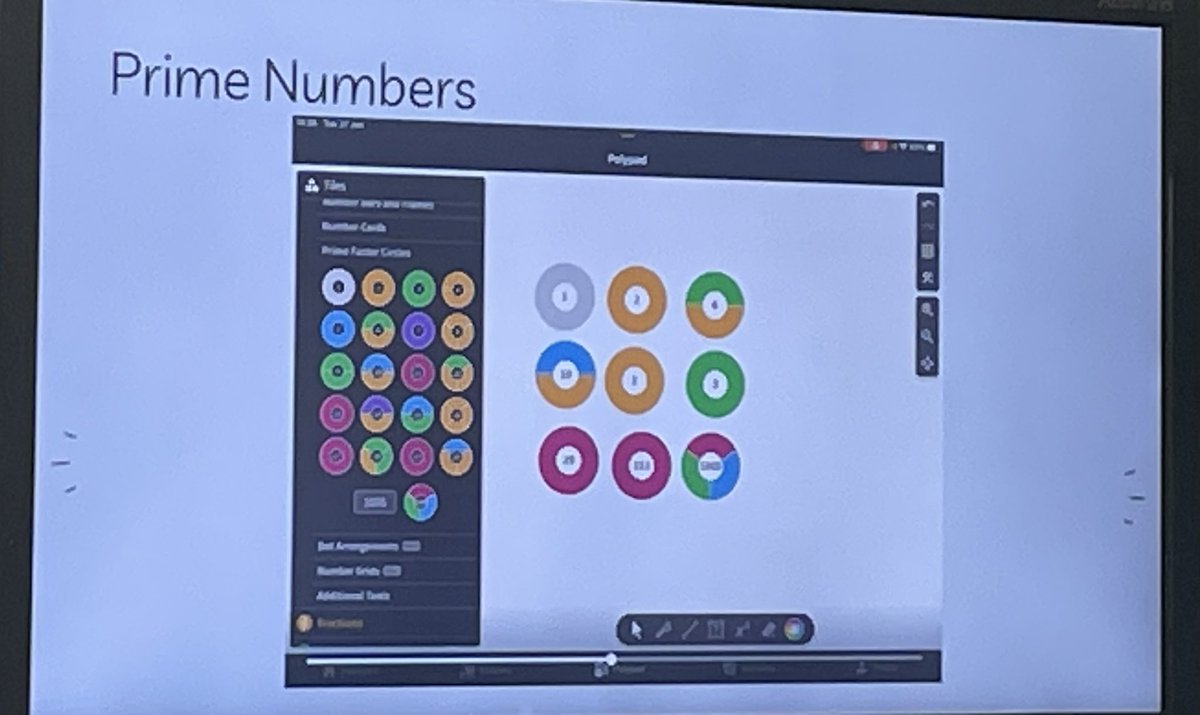 RJS2212's tweet photo. An @MathigonOrg mention for Prime Numbers from @mrswalkerteach #PrimaryMathsConf https://t.co/adwNEwgcRj