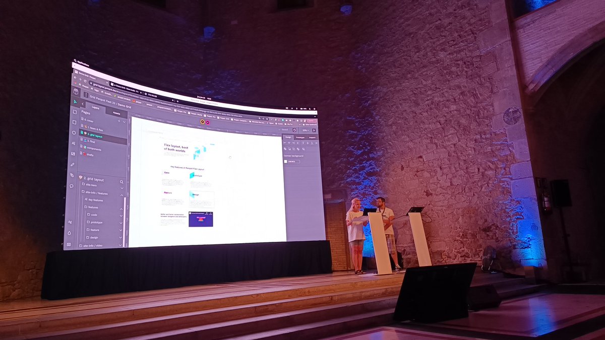 So there it is, the next BIG thing in @penpotapp Grid layout 🤯 #penpotfest live demo!