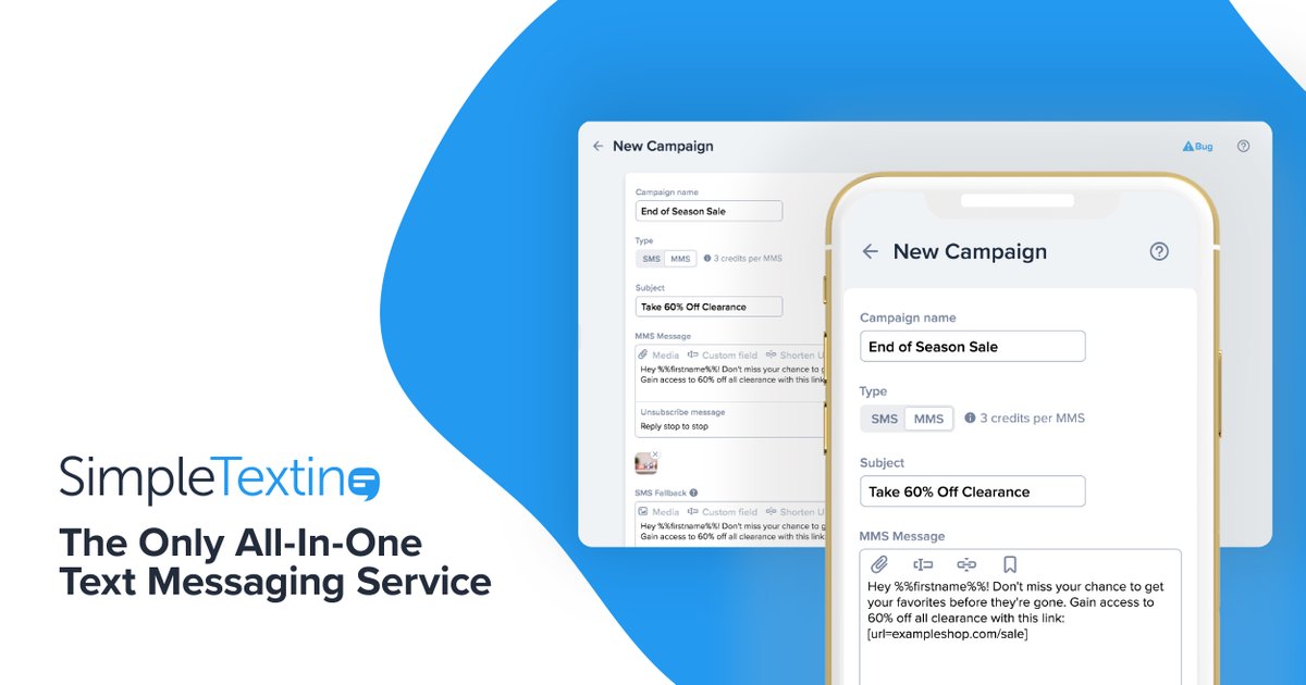 We make it easy, fast and affordable to send SMS marketing campaigns or engage in 1-on-1 conversations with customers.

Build a list or import yours

Get started today at: simpletexting.stptnr.net/rjih3r6ihrwd