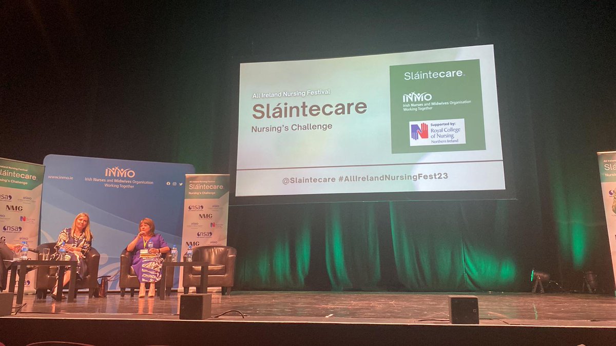 Strong message from @grcemc at the #slaintecare conference today regarding Nursing Challange. Support, compassion, and leadership needed to guide the future of Nursing and Midwifery