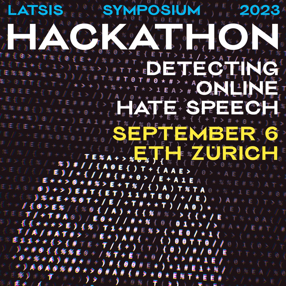 🚀 Ready to use your NLP skills for a greater cause? Join us at the Hackathon on Detecting Online Hate Speech on September 6, 2023, at ETH Zurich. Let's create safer, more inclusive online spaces together! #Hackathon #ETHZurich #OnlineSafety #aiforgood latsis2023.ethz.ch/hackathon.html