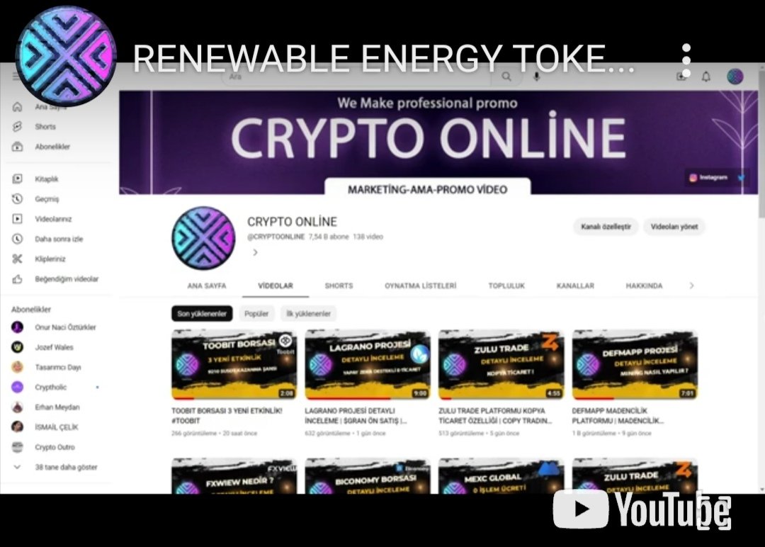 #Renewable_Energy_Token yeni zirveler için çalışmaya devam.. youtu.be/9PnlcvTclko

twitter.com/cryptoonlinee/…

instagram.com/stories/crypto…