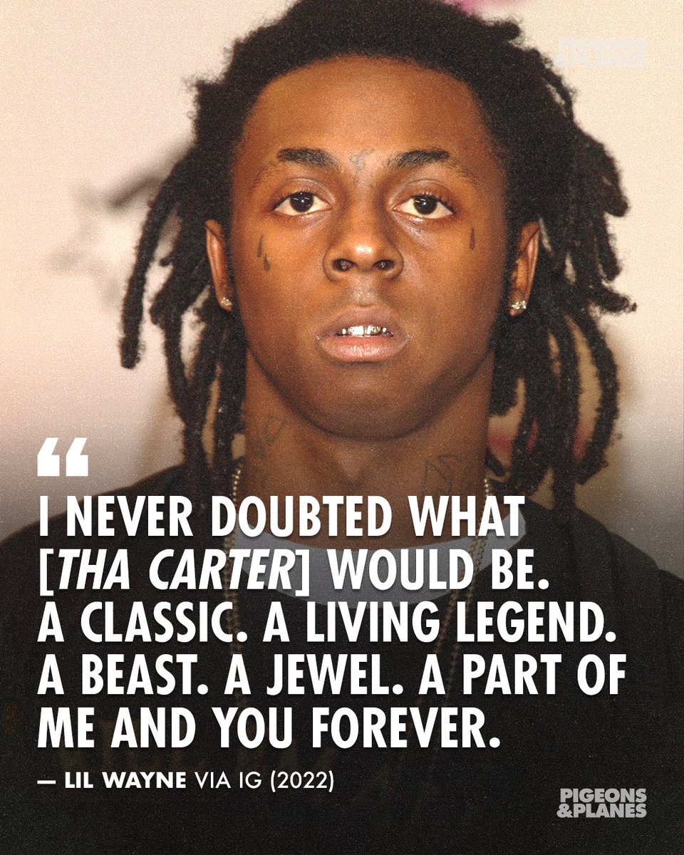 PigsAndPlans's tweet photo. 19 years of ‘Tha Carter.’ https://t.co/eyrFBSvDRT