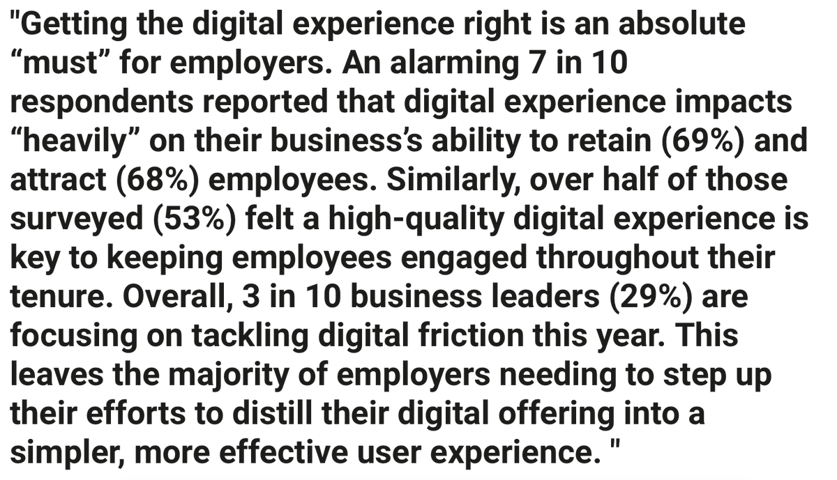 While retention of employees is surprisingly low on the list of leader priorities, it's also important to see the Digital Experience remains high. Are the digital platforms in your business helping your best folks stay? 👩‍💻🏢 Great article by <a href="/WeAreUnily/">Unily</a>  unily.com/insights/guide…