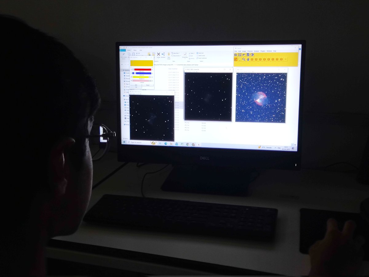 001Human's tweet photo. This year, as part of Summer Program, Astronomy Lab, VASCSC offered the following modules:
1. Know Our Universe
2. Solar Astronomy
3. Telescope Making and Handling
4. Asteroid Hunting
5. Space Telescopes and Data Analysis
6. Certificate course in Amateur Astronomy

Some glimpses: https://t.co/VJUpYTPth2