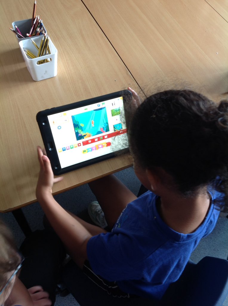GBS_Crickets's tweet photo. The children have really enjoyed programming their sprites this afternoon in computing. They used Scratch Jr on the iPads. #gbs4computing @GilesBrookSCH https://t.co/3JPCJDAGCF
