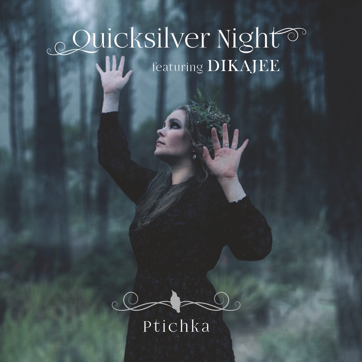 I am immensely pleased to announce the September 9th (2023) release of the five-song “Ptichka” EP by Quicksilver Night featuring the enchanting vocals of Dikajee and stellar guitar contributions from Farzad Golpayegani, Marco Iacobini, and Andrew Negustorov!