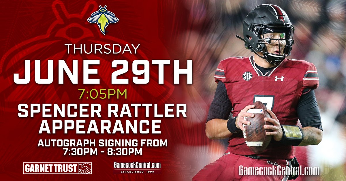 ColaFireflies's tweet photo. Oh yeah just a quick little reminder of who is going to be at Segra park TODAY ... 😉#letsgloww @SpencerRattler

Tickets 🔽
https://t.co/ldqCwy1w2G

@GamecockCentral @TheGarnetTrust https://t.co/9bmoSxJrx7
