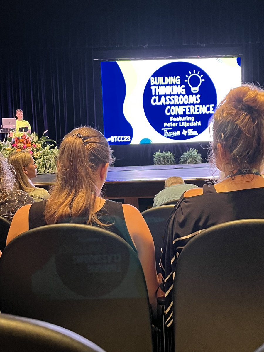 TeamPare4's tweet photo. Great start to the Building Thinking Classrooms math conference from Peter Liljegahl!  Excited to dive into the nuts and bolts of the bringing this to life in my classroom.  @thinkingclssrms @wolvestweet #WEareLakota https://t.co/0iksedaMiG