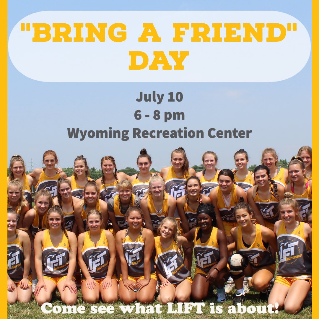 Come see what LIFT is about! Join us for an open practice on July 10. It’s free - bring a friend and just show up!

All middle and high schoolers welcome.