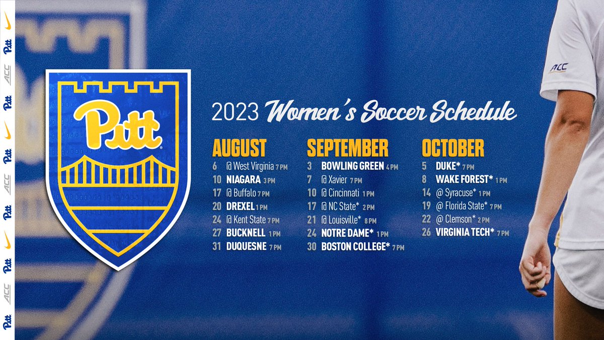 The moment you've all been waiting for...the 𝟐𝟎𝟐𝟑 𝐒𝐂𝐇𝐄𝐃𝐔𝐋𝐄 is 𝐇𝐄𝐑𝐄!

🟨 18-regular season games
🟦 10 home games at Ambrose Urbanic Field

📰: bit.ly/3plNxwe
🎟️: bit.ly/WSOCTICKETS

#H2P