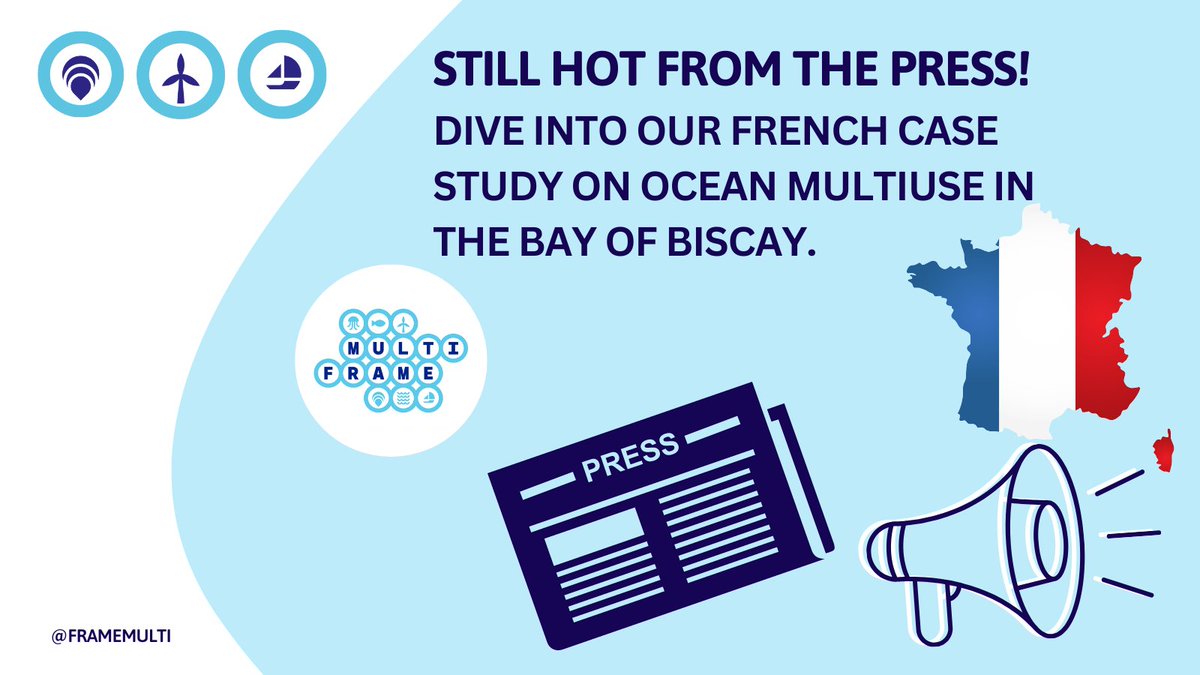 FrameMulti's tweet image. 🌊 Exciting! #MULTIFRAME&apos;s🇫🇷 case study assesses #Oceanmultiuse scenarios in the #BayofBiscay

👉🏻#Fishing, #aquaculture, #navalbases, #tourism, and many more activities. 

🤿Dive into the French case study brief for fascinating insights: shorturl.at/hkpvJ

 #BlueEconomy