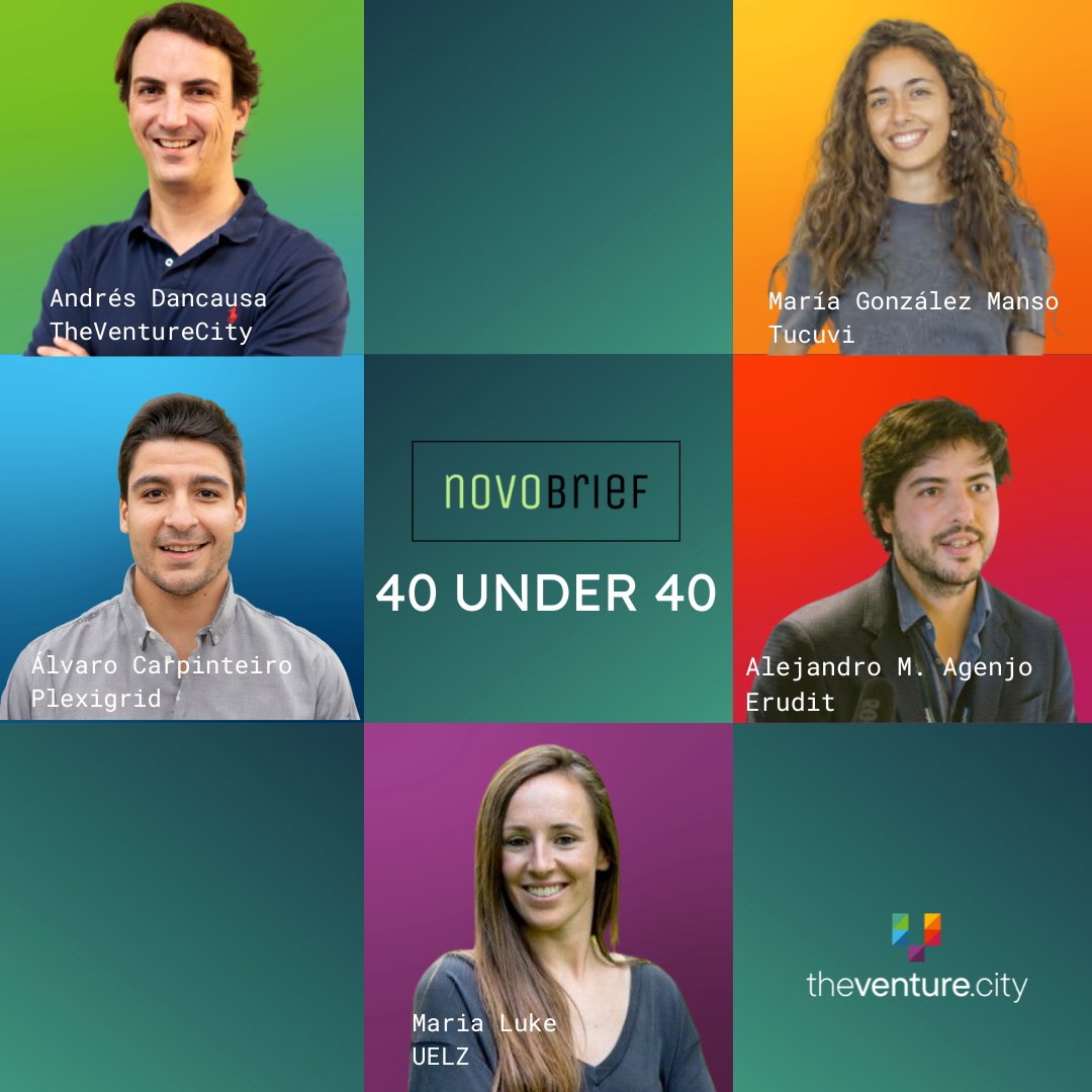 TheVentureCity's tweet photo. Sometimes a humble flex 💪 is just too hard to avoid, like when 15(!) out of the @novobrief's 40 entrepreneurs under 40 are part of @TheVentureCity  family. https://t.co/D6tTlZThGc