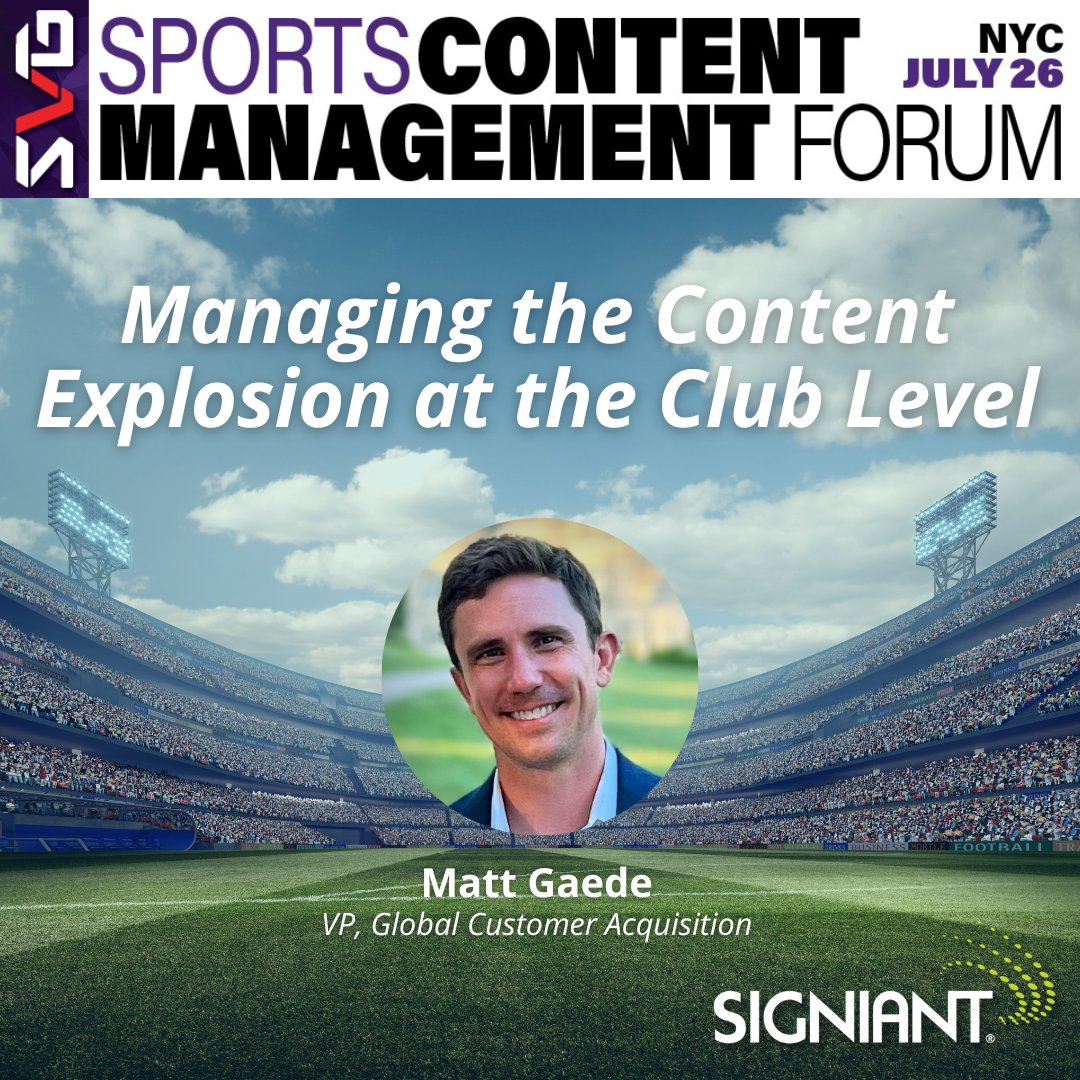 Signiant's tweet image. 📢 ICYMI 📢

📅 Signiant&apos;s Rick Capstraw moderates a #CloudWorkflow discussion at HPA NET » ow.ly/HEJT50OXxsf

📅 Matt Gaede explains how to manage the content explosion in #SportsProduction at the club level at SVG Sports Content Management Forum » ow.ly/ut8k50OXxs8