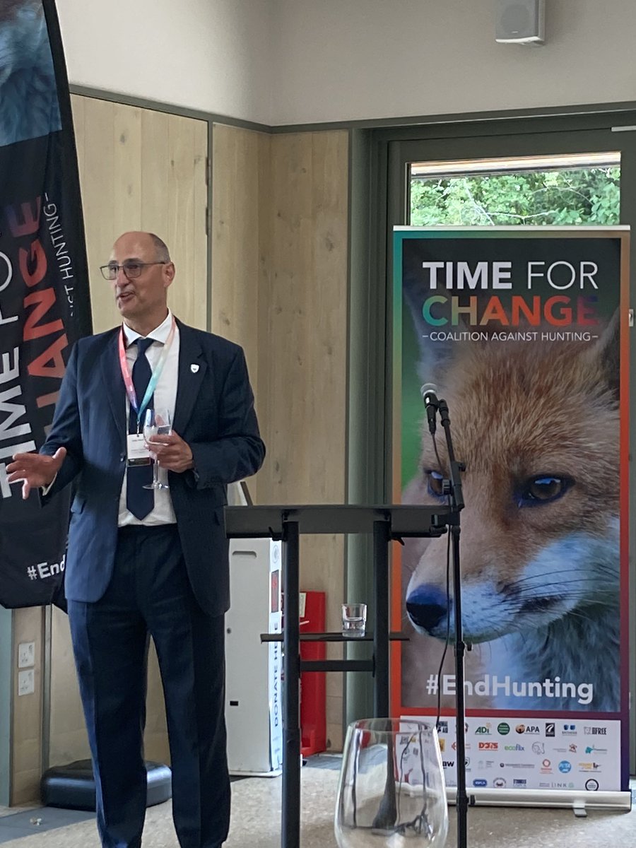 Delighted to be at the launch of the #TimeForChange coalition, time to end the loopholes in the law and truly end fox hunting @leagueacs @rspca_official