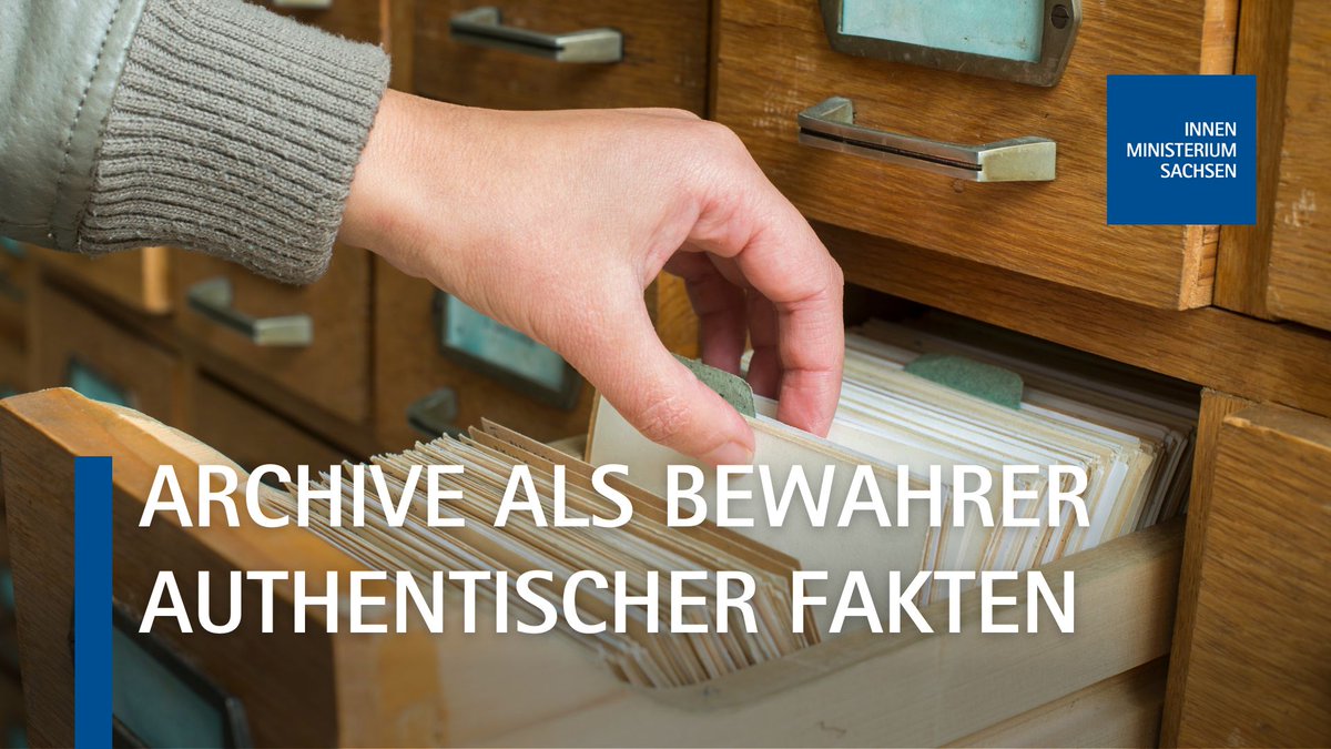 SMIsachsen's tweet photo. Heute luden das Centrum für Demografie und Diversität (CDD) der #TUDresden und das Statistische Landesamt des Freistaates #Sachsen (StLA) zum 8. Sächsischen #Datensalon zum Thema #FakeNews – Perspektiven von Wissenschaft, Politik und Gesellschaft in den Sächsischen #Landtag ein. 

Im Video 📺 https://t.co/u9wE8rgPil  spricht die Leiterin des Sächsischen Staatsarchivs, Dr. Andrea Wettmann, zur Rolle der Archive als Bewahrer authentischer Fakten: »Das Staatsarchiv garantiert die #Authentizität und Integrität dieser Unterlagen in analoger und elektronischer Form und ermöglicht damit deren Überprüfbarkeit. Das #Archivgut kann als Grundlage für einen unabhängigen Informationsprozess genutzt und sogenannten Fake News entgegengestellt werden.« 

Mehr Informationen zum 8. Sächsischen Datensalon 🌐 https://t.co/Ha3SpnO5xd