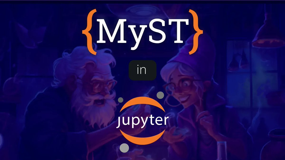 MystMarkdown's tweet image. Join the upcoming webinar (5th July 2023 @ 3pm UTC) and get started using MyST in JupyterLab and see how it connects to other scientific writing workflows. 

Sign up here:
eventbrite.ca/e/scientific-w… 

Or come to the YouTube premier here!
youtube.com/watch?v=12-Go9…
