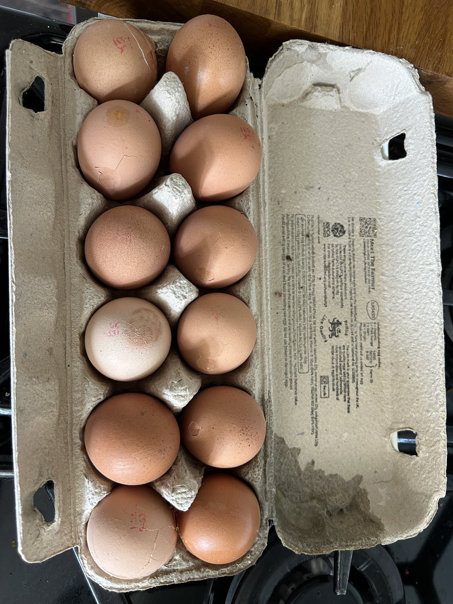 Nicola_Cade's tweet photo. @sainsburys Hi just had a delivery and only realised every single egg was cracked after the driver had left! https://t.co/bLFiuKat0Q