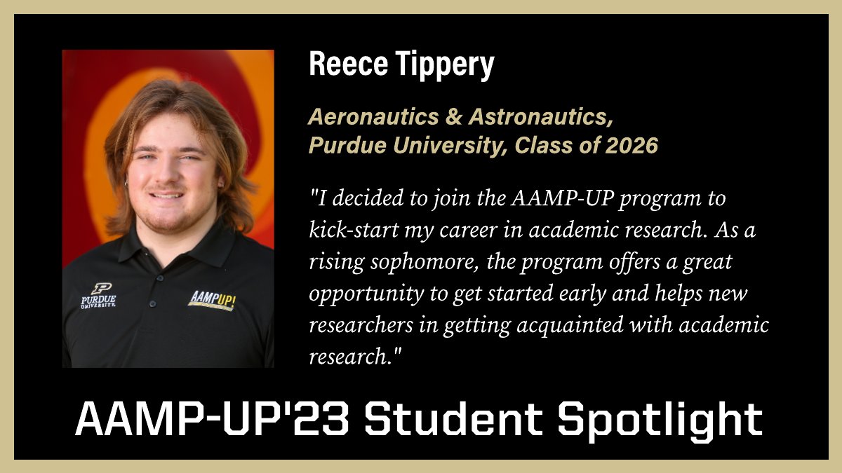 .@PurdueAeroAstro sophomore Reece Tippery works with Prof. Chelsea Davis on mechanical characterization of polymeric binder materials. He joined the AAMP-UP program because of his interest in exploring academic research.