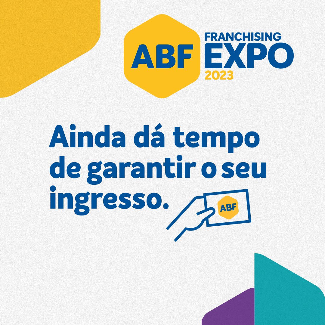 abfexpo's tweet photo. Já garantiu seu ingresso com desconto para ABF Franchising Expo 2023? Corre que ainda dá tempo de participar da maior feira de franquias do mundo.
Garanta seu ingresso: https://t.co/YNsRHhVL3p 
#abfexpo #franchising #abf #franquias #empreendedores #sainafrentecomfranquia https://t.co/gqrUeHnSwU