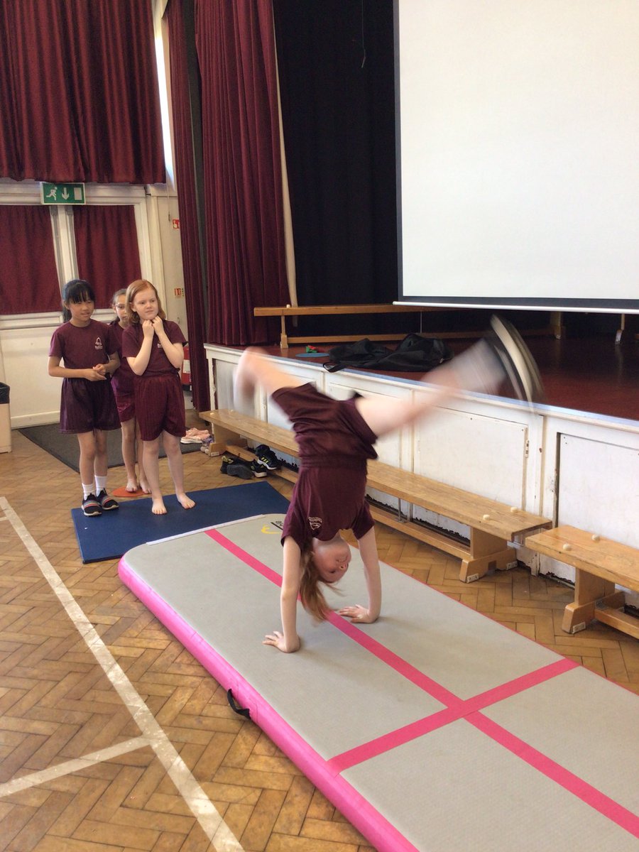 Showing off our gymnastic skills 🤸.#RudstonHealthWeek #RudstonPE