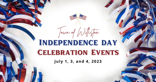 Williston Independence Day Celebration Events are coming up! Check out the following link for more details:
willistonvt.myrec.com/.../program_de…...
A special shout out to Williston Recreation and Parks for an awesome job coordinating these fantastic events!!