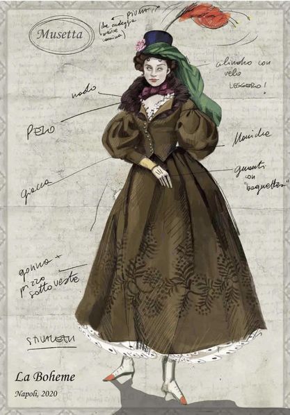 teatrosancarlo's tweet image. “Il suo nome è Musetta;
cognome: Tentazione!”
Per voi i bozzetti della bella #Musetta e del pittore #Marcello disegnati dalla costumista Vanessa #Sannino per La #Bohème con la regia di Emma #Dante .
Al #TeatroSanCarlo dal 30 giugno al 7 luglio.
👉🏻 teatrosancarlo.it/.../spe.../lab…