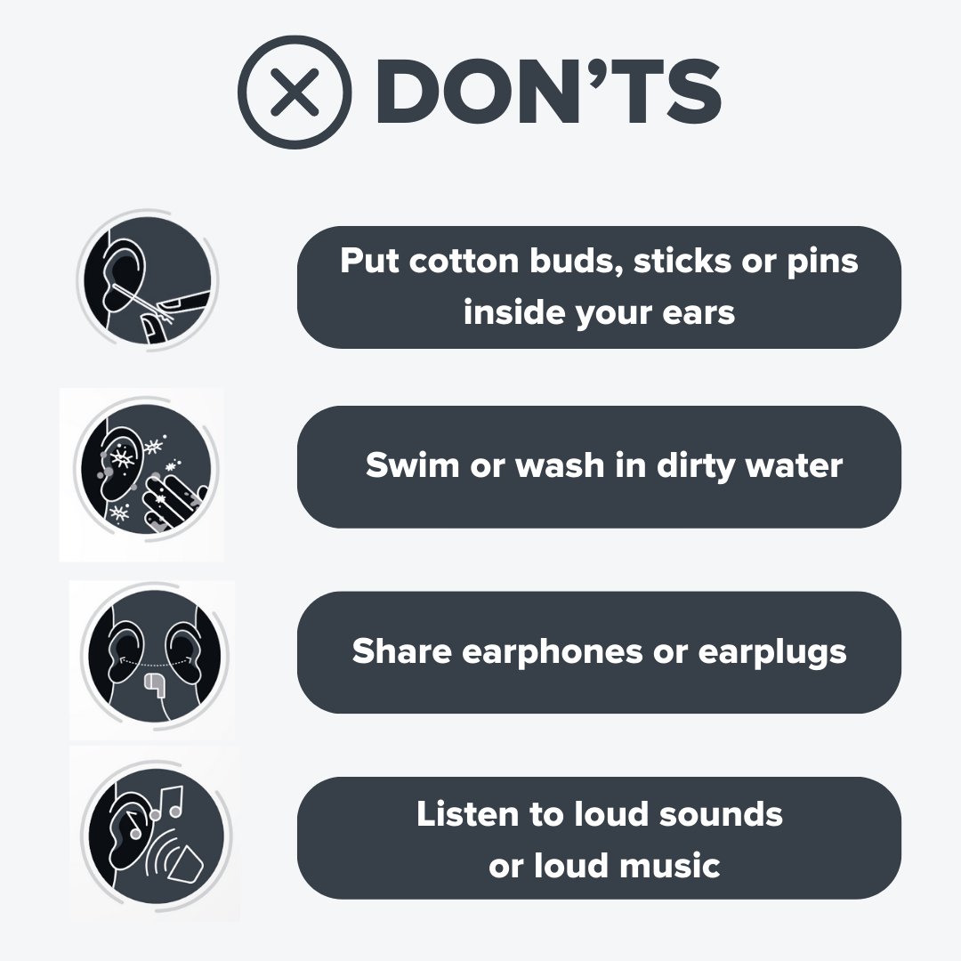 HearingLife Canada (@hearinglifeca) on Twitter photo We are big advocates of healthy ears and are in total agreement of the <a href="/who/">World Health Organization (WHO)</a>ās list of dos and donāts for healthy ears.
Here are some DOās and DONāTs for healthy ears!
Source: ow.ly/uv5I50OEEOu We are big advocates of healthy ears and are in total agreement of the <a href="/who/">World Health Organization (WHO)</a>ās list of dos and donāts for healthy ears.
Here are some DOās and DONāTs for healthy ears!
Source: ow.ly/uv5I50OEEOu