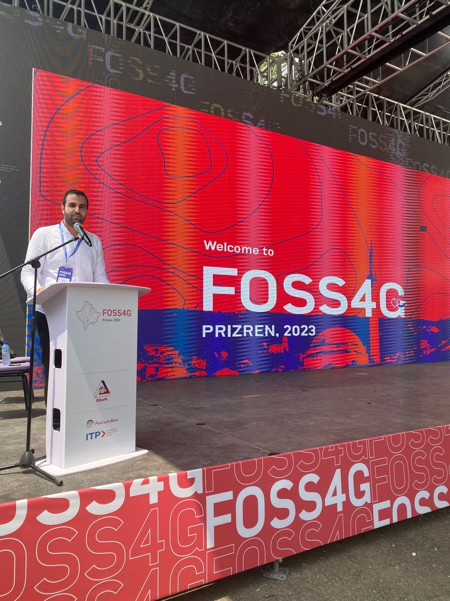 metemu's tweet photo. I've presented my latest work titled "GEOSPATIAL BIG DATA ANALYTICS FOR SUSTAINABLE SMART CITIES" at #FOSS4G2023 in Prizren, Kosovo. The slides are available in https://t.co/RzHW7iFn97. Thanks to everyone who attended and contributed. #GIS #Geospatial #SmartCity #SmartEnvironment https://t.co/WmhTUpOXXx
