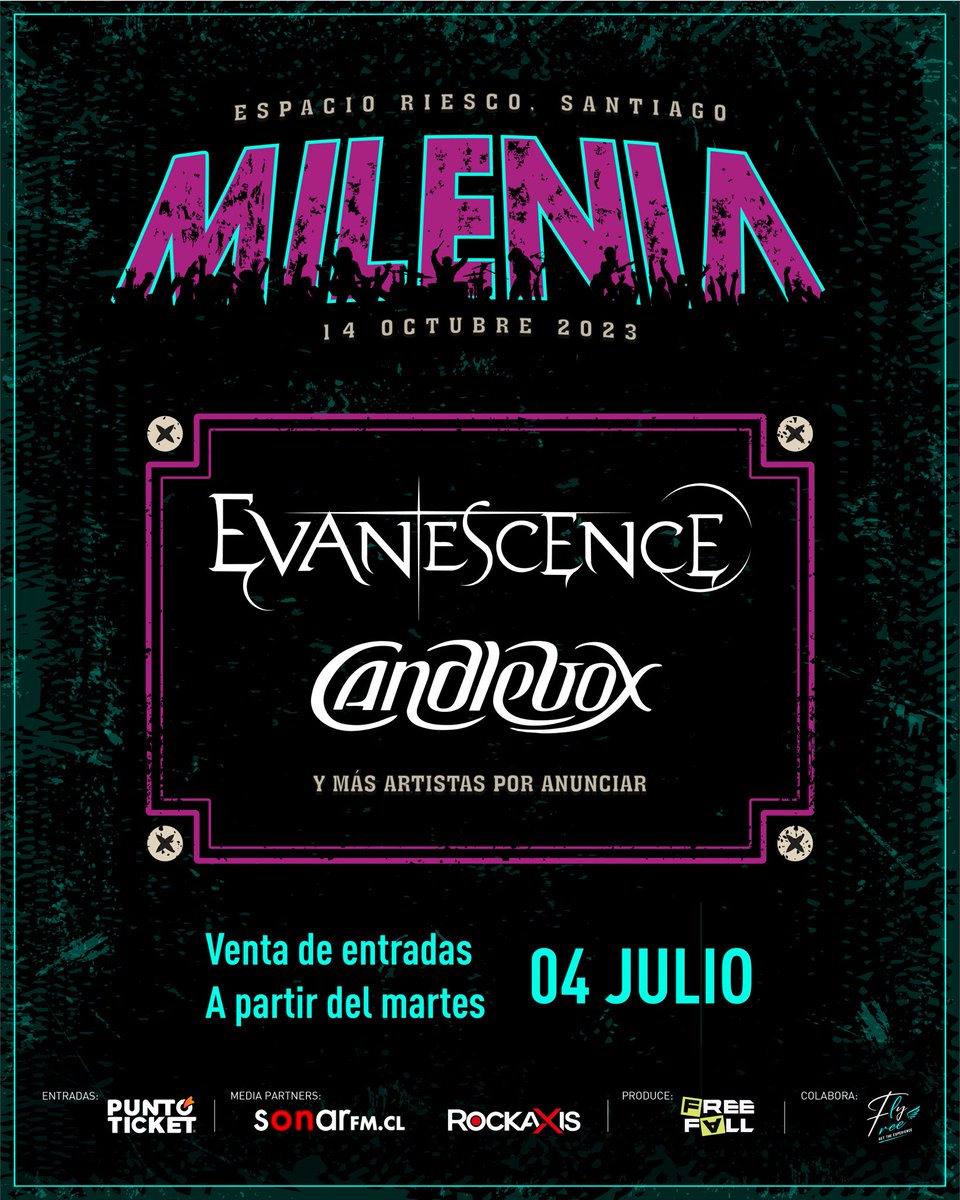 We told you one more country was coming 😉 CHILE!! 🇨🇱 Can’t wait to come play at Milenia festival this fall in Santiago! Tickets go on sale Tuesday at 12pm CLT. More acts to be announced soon!