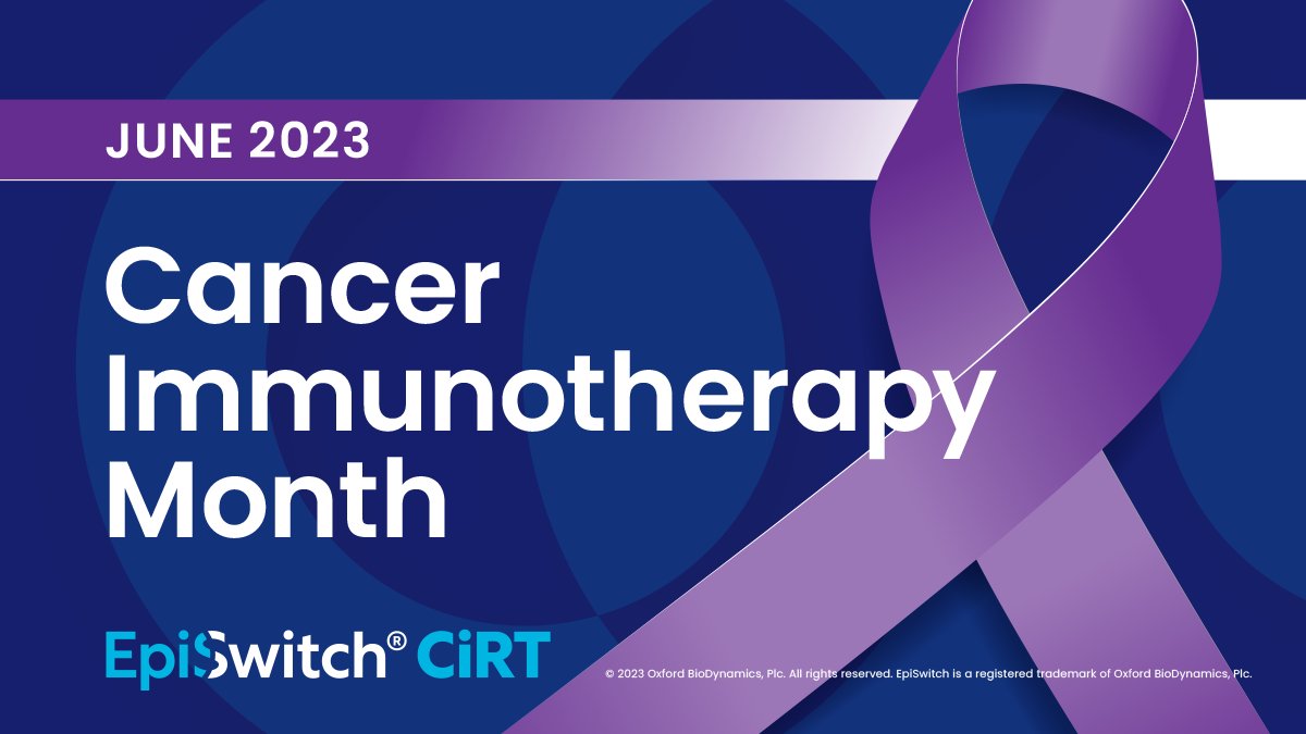 June is Cancer Immunotherapy Month. We join @CancerResearch and @sitcancer to raise awareness of the lifesaving potential of #immunotherapy for all types of #cancer: cancerresearch.org/immunotherapy.

#CIM23 #Immune2Cancer #CancerImmunotherapyMonth