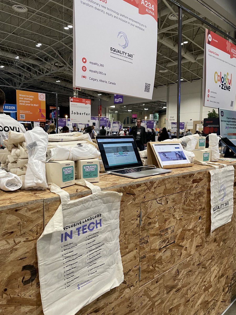 Marcie (@mhawranik) on Twitter photo Good morning from <a href="/Equality_360/">Equality360</a>! Our booth at <a href="/CollisionHQ/">Collision Conf</a> is ready to welcome you! #Collision #InclusiveTech Good morning from <a href="/Equality_360/">Equality360</a>! Our booth at <a href="/CollisionHQ/">Collision Conf</a> is ready to welcome you! #Collision #InclusiveTech