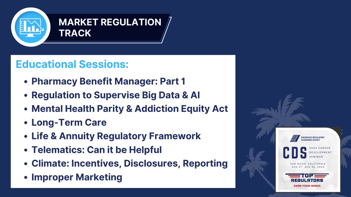 go_IRES's tweet photo. 📈 Check out the 2023 CDS Market Regulation Track

2023 CDS features six robust tracks, which include 48 educational sessions! 

Check out the 2023 CDS website to explore the complete list of tracks and sessions: https://t.co/ItyQKnNyTf https://t.co/NflbbcHmVt