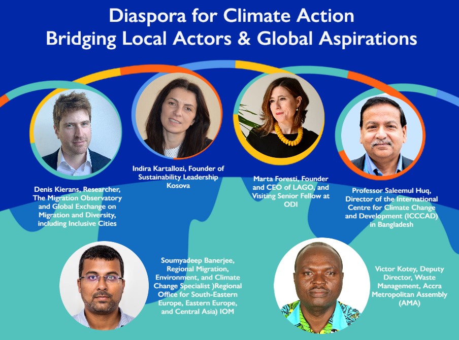IOM_UK's tweet image. 📢HAPPENING TODAY
 
Find out more about the key role of #Diaspora4ClimateAction 🌊🍃🌡️🌎with an amazing line-up of speakers.

💻Online #LCAW2023 event 
🕔5 PM (UK time)

Only a few spots left.

✍️REGISTER NOW t.ly/Js6Nx