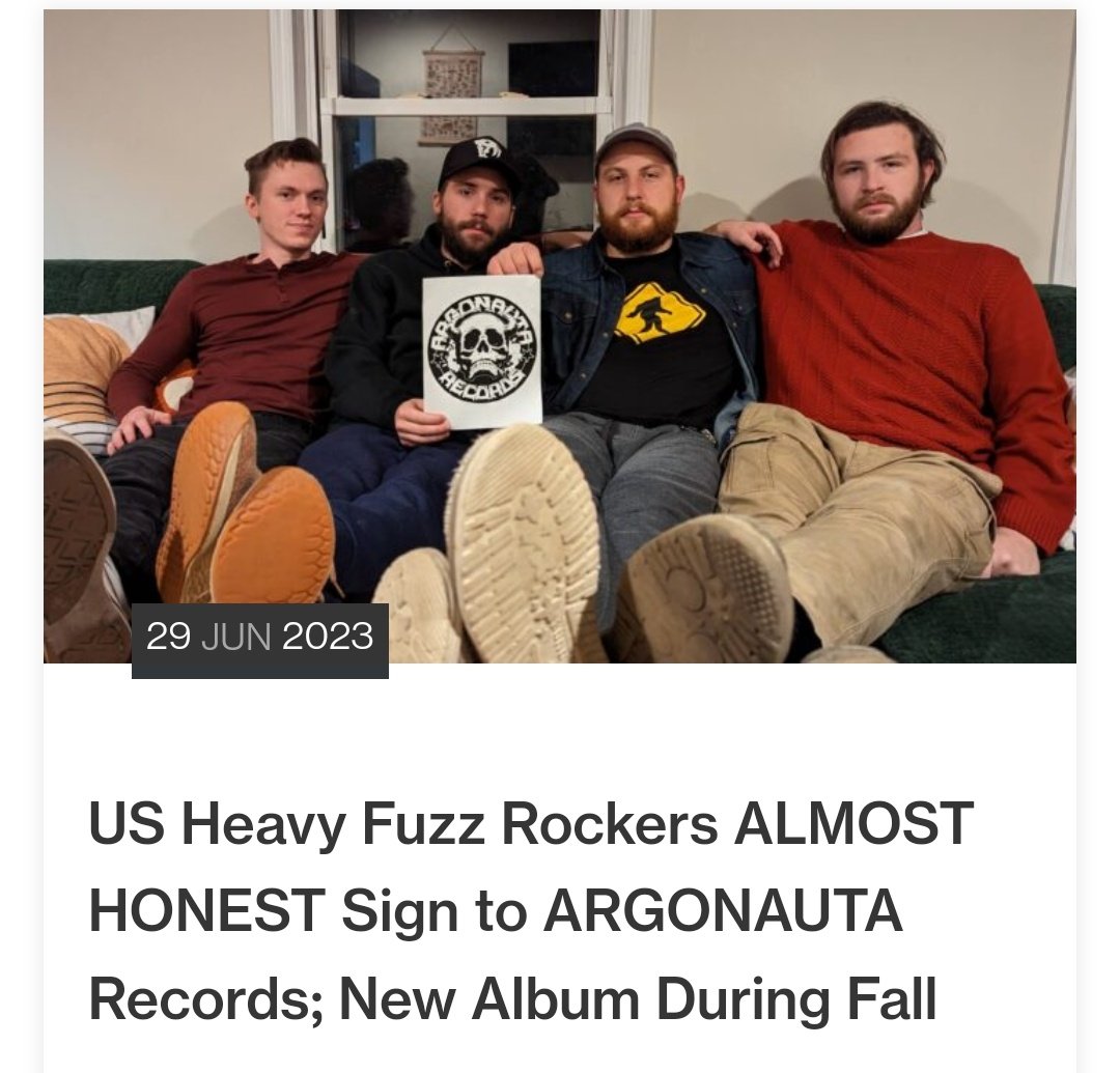 AHonestOfficial's tweet photo. Big News

#almosthonest #argonautarecords #doom #rock #metal #band #newmusic #originalmusic #signingannouncement #music #hardrock #record #album #guitar #bass #drums #art #musician #newtunes #thankyou #psych #prog #diy #tour #padutch #italy #spotify #bandcamp #vocals https://t.co/u2711Kksvf