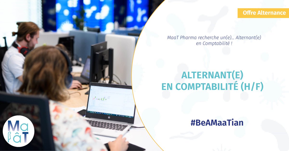 MaaT_Pharma's tweet image. 📢 [#ALTERNANCE] - Nous recherchons un nouveau #membre pour rejoindre l’aventure MaaT Pharma en tant qu’Alternant(e) en #Comptabilité ! Connaissez-vous quelqu’un intéressé ?
👉 lnkd.in/ecJzMkt5
#alternance #comptabilité #pharma #microbiote #recrutement
