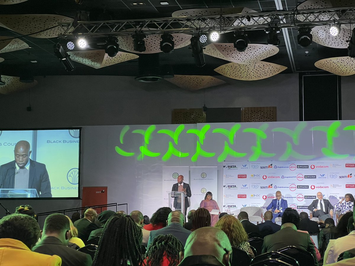 NetVestSA's tweet photo. CEO of @NtiyisoConsult says one of the ways we can improve black manufacturers and industrialists is through research and development. Did you know that research and development costs are fully deductible for tax purposes? @BlackBCouncil annual summit. https://t.co/NvDyB848cz