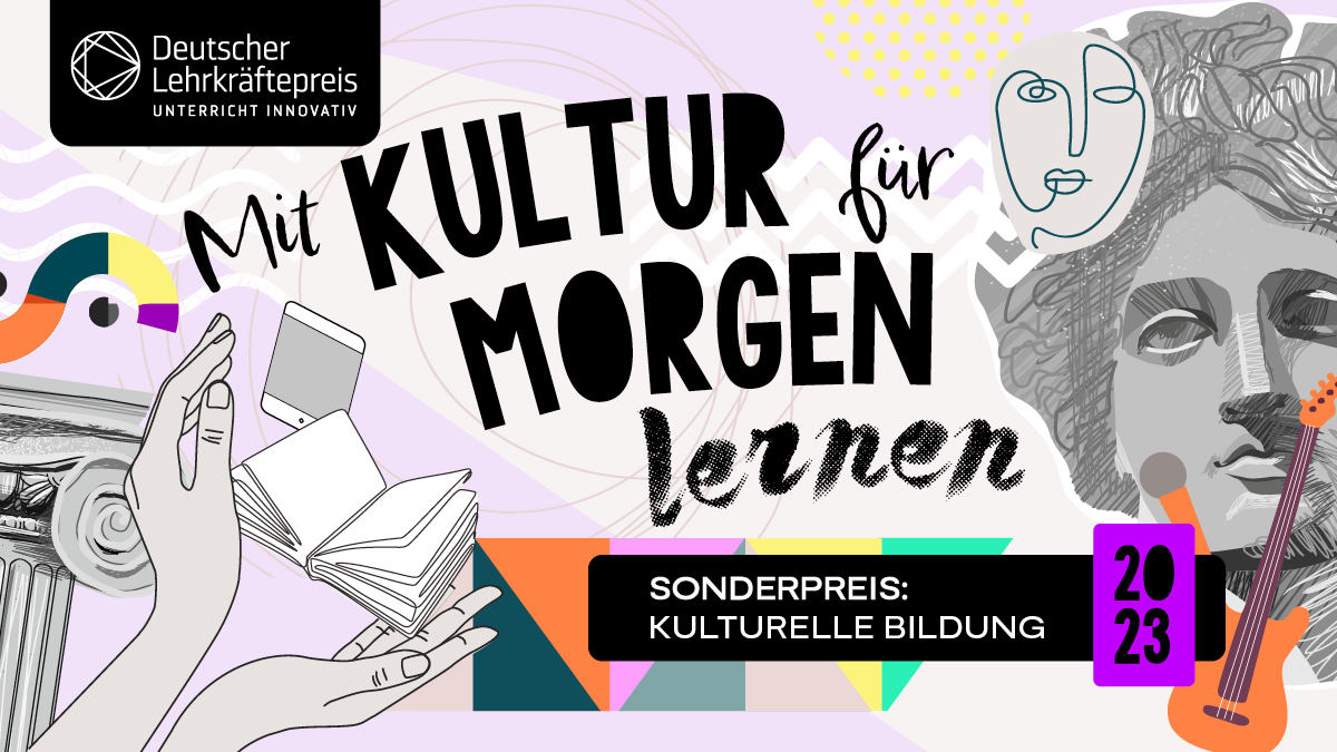 In Ihrem Unterricht spielt Kulturelle Bildung eine zentrale Rolle? Oder Ihre Schulleitung engagiert sich in diesem Bereich besonders?
Dann suchen wir SIE für den diesjährigen Sonderpreis „Kulturelle Bildung“ der PwC-Stiftung!
Alle Infos und Anmeldung 👉lehrkraeftepreis.de/der-wettbewerb…