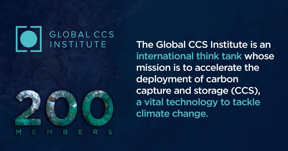 GlobalCCS's tweet photo. 📣 The Institute’s #membership base has grown to over 200 members!

💡 Interested in joining us to support the scale up of #CCS and tackling #climatechange? Read more here ⬇️
https://t.co/LRonhQKRxq https://t.co/Qj1gyeqlln