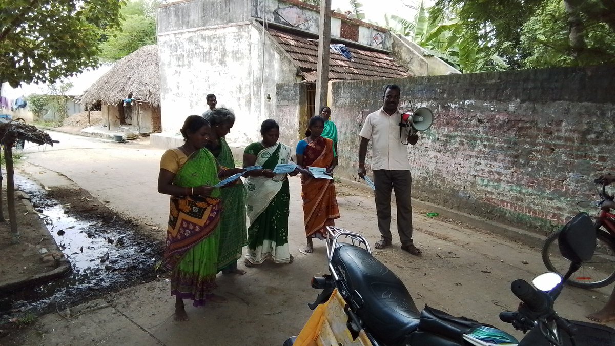 TBMBAPuducherry's tweet photo. ACF CXR Screening mike announcement,IEC campaign Manakuppam 29.06.2023with the team consisting of Mr.Vengat STS, Mr.SunderLT, Mrs.Nanthini TBHV,ANM,ASHAand State IEC Officer Mr.Manimaran underthe guidance of Dr.Venkatesh STO Puducherry#CMPuducherry #DDG2017 #EndTB https://t.co/YQmgskwqMq