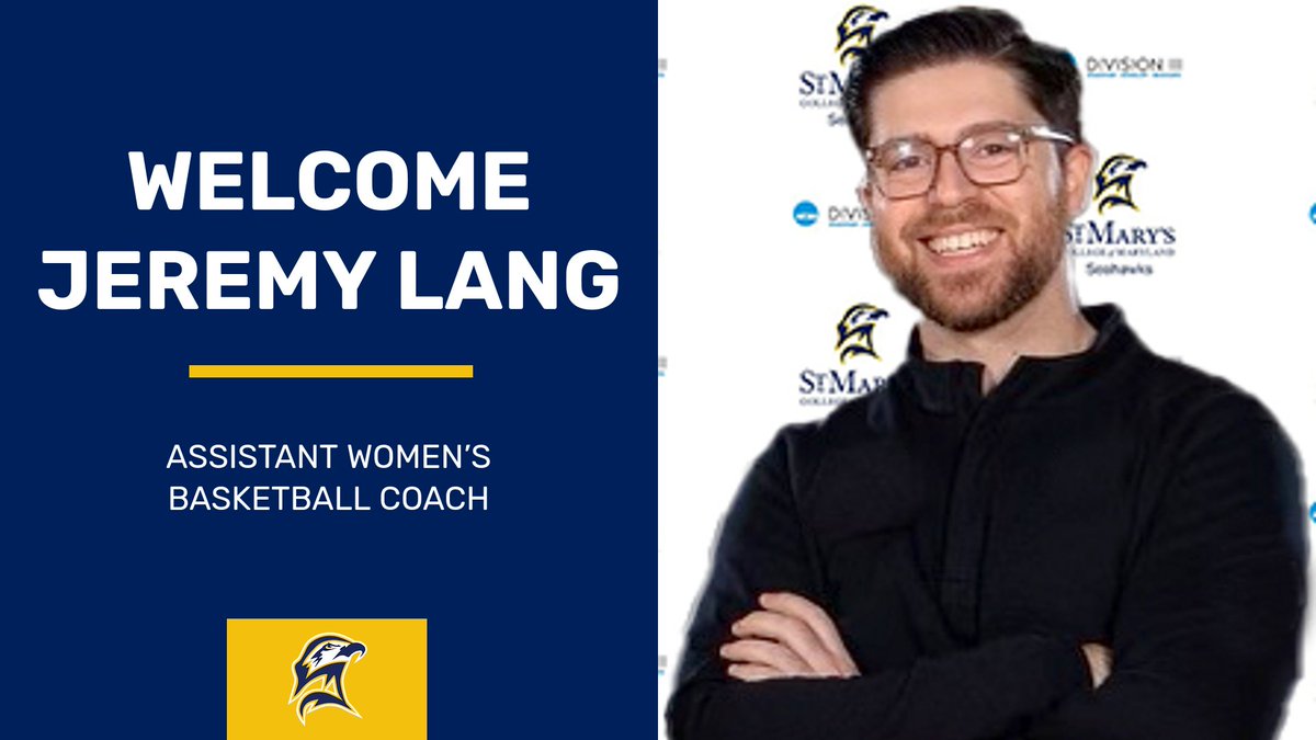 St. Mary's (Md.) Seahawks (@smcseahawks) on Twitter photo WBB | Lang (<a href="/CoachJeremyLang/">Jeremy Lang</a>) Named to Seahawks Women’s Basketball (<a href="/SMCMWBB/">St. Mary’s College of Maryland Women’s Basketball</a>) Coaching Staff
tinyurl.com/4382dcmd
#d3hoops #goseahawks #seahawkproud <a href="/StMarysMD/">St Mary's College MD</a> <a href="/GoUnitedEast/">United East Conference</a> <a href="/SMCM_alumni/">SMCM Alumni</a> <a href="/WBCA1981/">Women’s Basketball Coaches Association</a> WBB | Lang (<a href="/CoachJeremyLang/">Jeremy Lang</a>) Named to Seahawks Women’s Basketball (<a href="/SMCMWBB/">St. Mary’s College of Maryland Women’s Basketball</a>) Coaching Staff
tinyurl.com/4382dcmd
#d3hoops #goseahawks #seahawkproud <a href="/StMarysMD/">St Mary's College MD</a> <a href="/GoUnitedEast/">United East Conference</a> <a href="/SMCM_alumni/">SMCM Alumni</a> <a href="/WBCA1981/">Women’s Basketball Coaches Association</a>