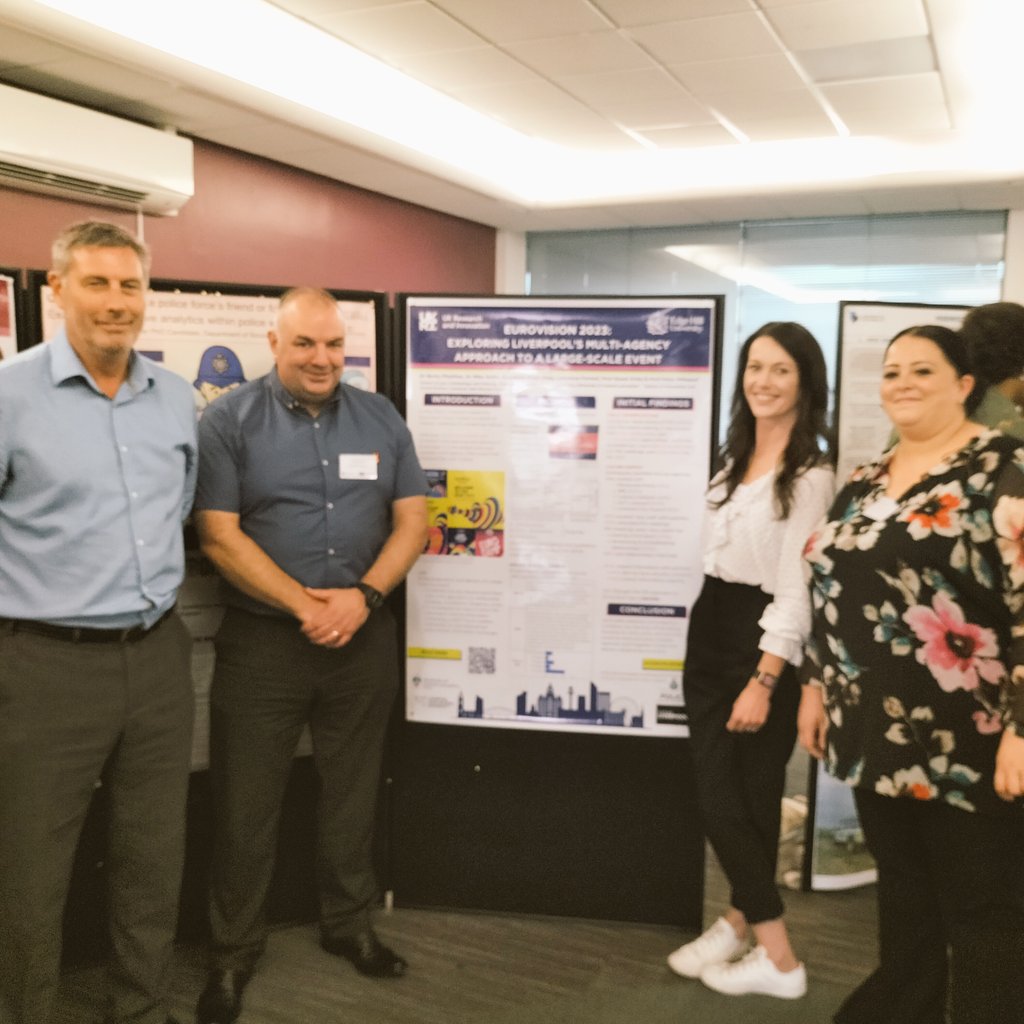 Anna_Bussu's tweet photo. Very interesting poster on 'Eurovision 2023: Exploring Liverpool’s multi-agency approach to a large-scale event' Congratulations !!!You are an amazing research team @ehu_lcp  @beckyphythian  @BritSocCrim https://t.co/ZJnsc61wIR