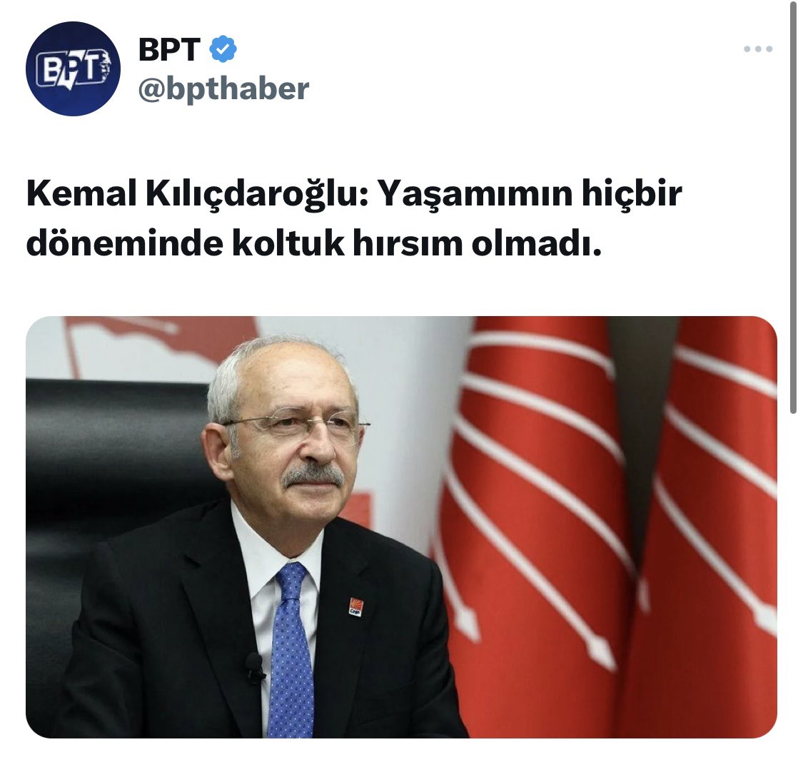 Kemal Kılıçdaroğlu: Hiçbir dönem koltuk hırsım olmadı demiş!! 🤠

Ne düşünüyorsunuz??