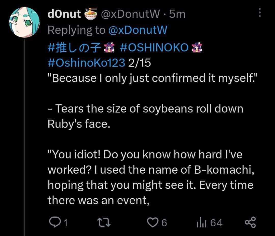 Shino 🎀 on Twitter: "LEAK COMPLETO OSHI NO KO 123 SPOILERS!!!"