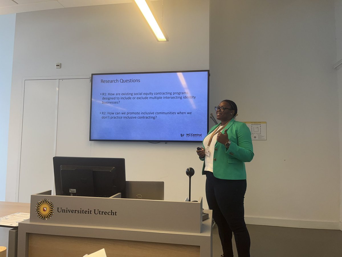 #PMRC2023USG

Loving the diversity in public organizations panel! Learning about psychological safety, women’s attitudes towards workplace discrimination &amp; the suppression of intersectionality in government contracting